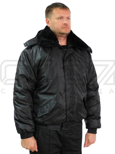 Куртка-рабочая-зимняя-Security-цв.чёрный-тк.оксфорд-1
